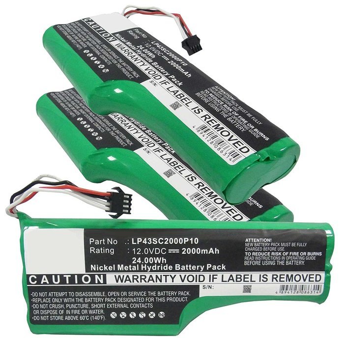 3x Fresh New Exell EBVB-163 12V NiMH 2000mAh Battery For ECOVACS Deebot D520, Deebot D526 Vacuums. Replaces ECOVACS...