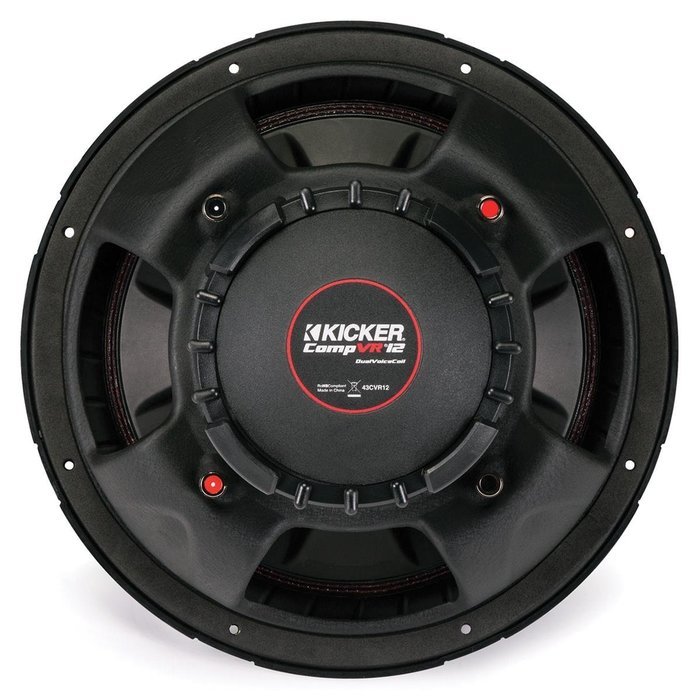Kicker CompVR CVR122 (43CVR122) 800W Peak (400W RMS) 12" CompVR Series Dual 2-Ohm Car Subwoofer N2