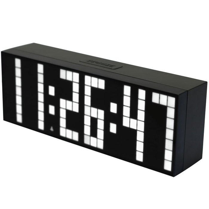 T Tocas Large Big Number LED Snooze Wall Desk Alarm Clock Thermometer Calendar (Green) N6