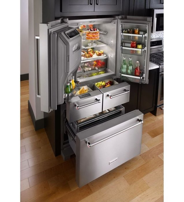 KitchenAid&reg; 25.8 Cu. Ft. 36-Inch Multi-Door Freestanding Refrigerator N2