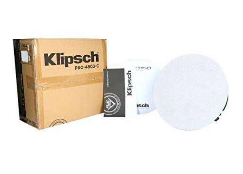 Klipsch Professional Series PRO-4803-C 80W 3-Way In-Ceiling Home Audio Speaker - Each (White) N4