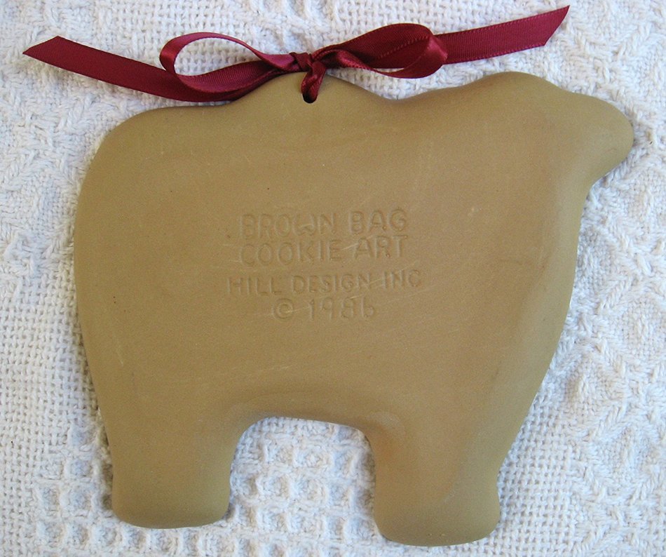 1986 Brown Bag Cookie Art "Elaine's Cow" Mold