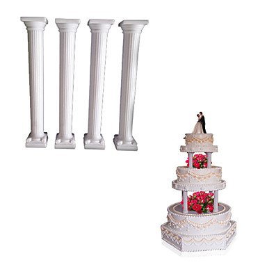 Sher 5" Roman Grecian Column Pillars For Cake Stand Decorating Wedding Cake Decorating Tool,4pcs/lot N3