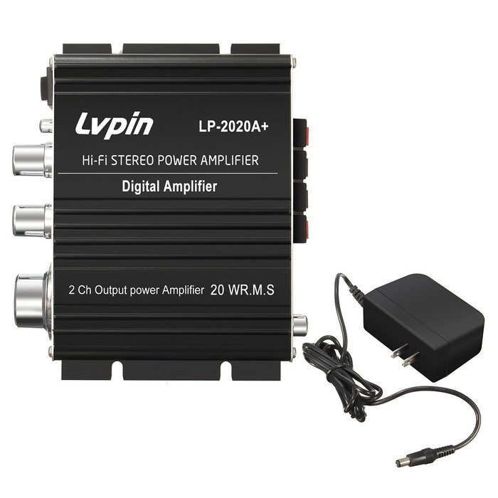 Audio Amplifier, ELEGIANT 12V 3A Hi-Fi Stero Class-T Digital Power Amplifier with Power Cable for Car Home PC... N14