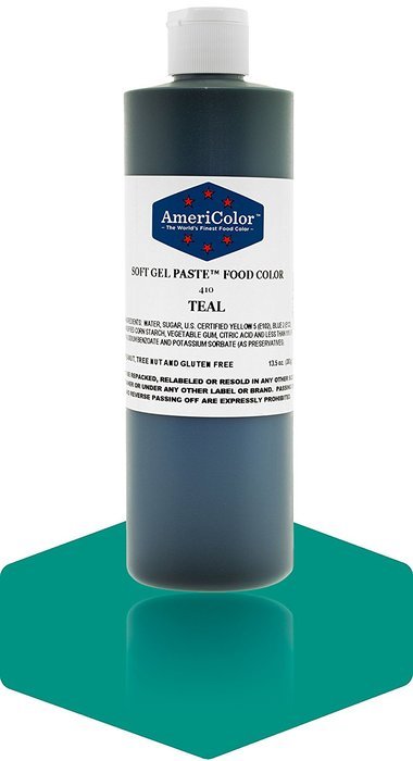 TEAL 13.5 Ounce Soft Gel Paste Food Color