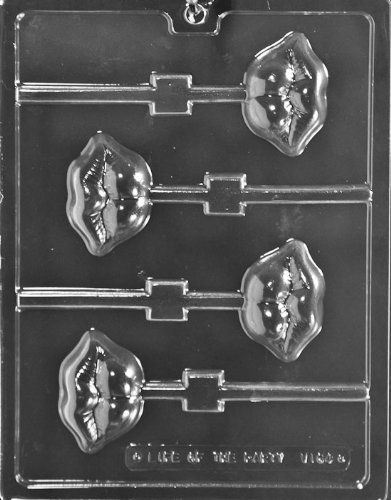 LUSCIOUS LIPS LOLLY CHOCOLATE CANDY MOLD