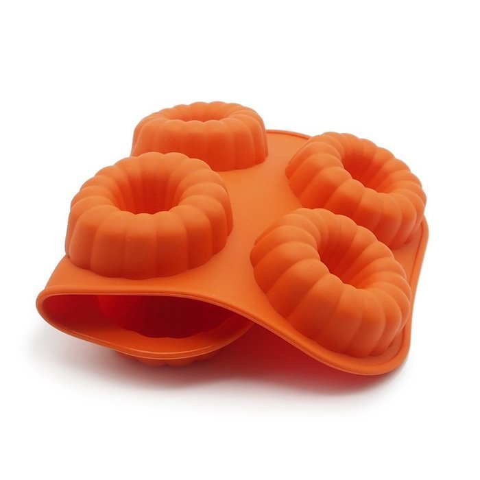 Marx&reg; 6-cavity Silicone Fancy Small Bundt Cake, Muffin Cups, Coffee Cake, Cupcake, Pudding,9 Inch X 6 Inch Sc6... N5