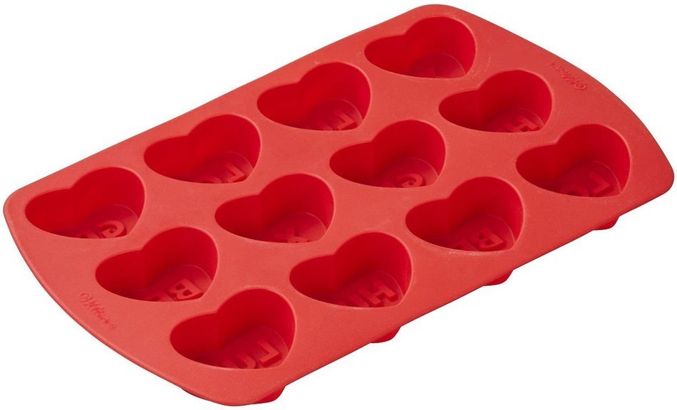 Wilton 12 Cavity Words Can Express Heart Silicone Mold N4