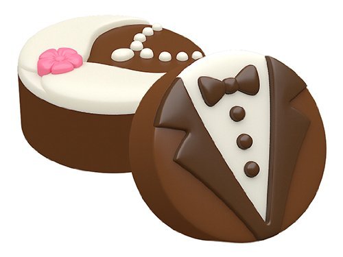 SpinningLeaf Bride & Groom Sandwich Cookie Mold N3