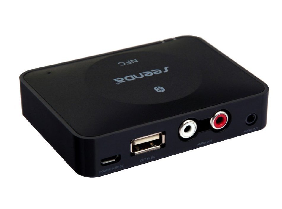 Techkoo NFC Bluetooth Audio Receiver, Wireless Audio Streaming Music Receiver, Black