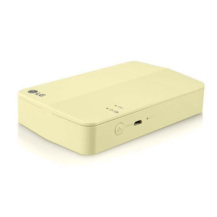 [Printer+Paper SET] New LG Pocket Photo Printer 3 PD251 [Yellow] (Follow-up model of PD241T PD239) + LG Zink Sticker... N2