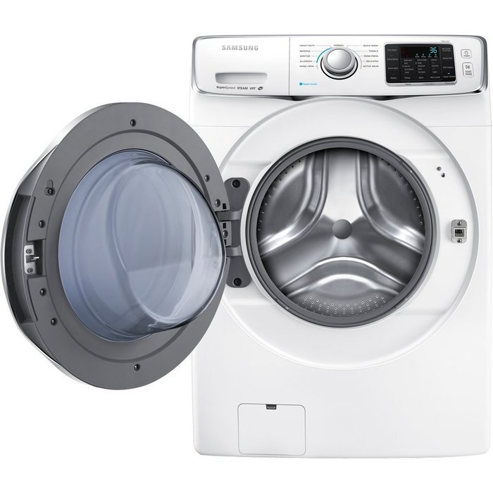 Samsung WF42H5400AW Energy Star 4.2 Cu. Ft. Front-Load Steam Washer with SuperSpeed, White N5