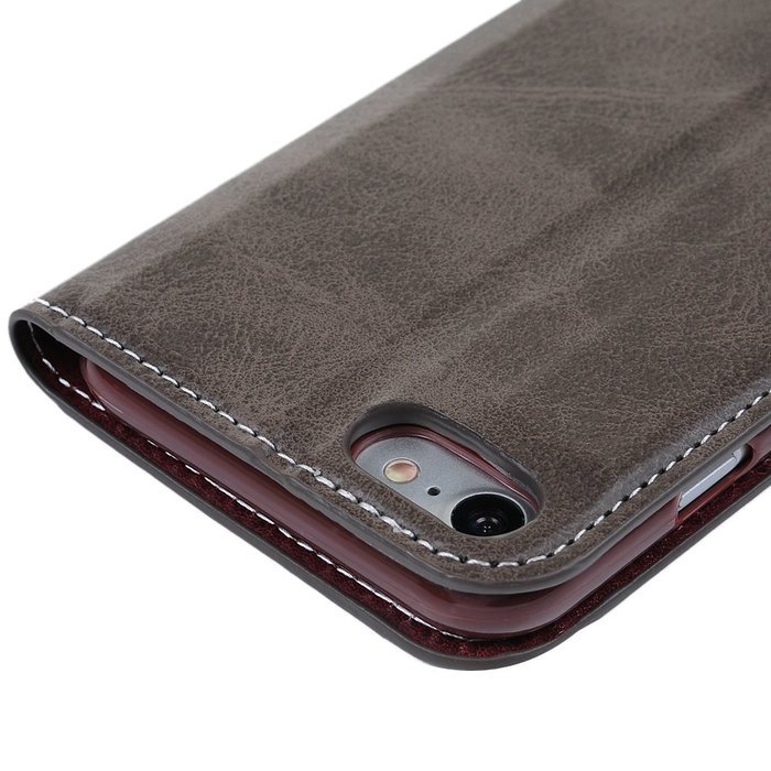 iPhone 7 Case (4.7 inch) - Book Style Wallet Stand Case Magnetic Smart Closure PU Leather Case Shockproof Soft... N7