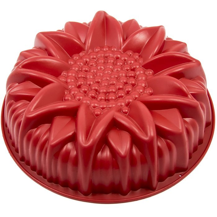 Marathon Housewares KW200023 Premium Silicone Sunflower Cake Pan, Yellow N2
