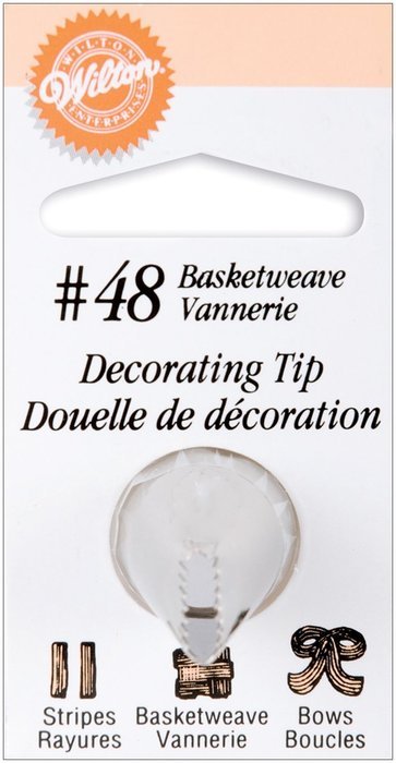 Wilton Decorating Tip, No.48 Basketweave