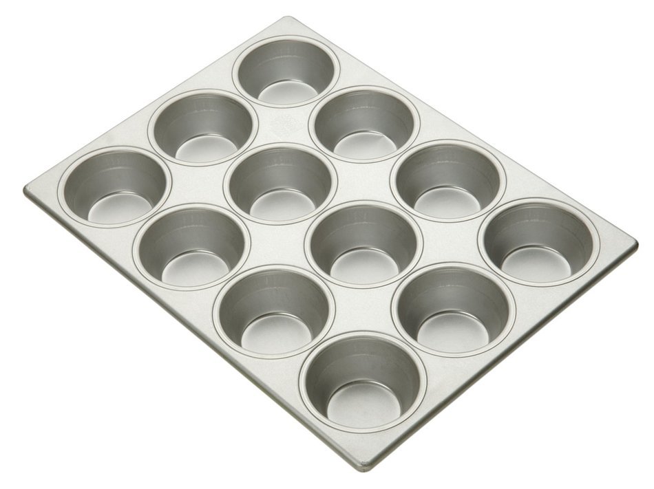 Focus Foodservice Commercial Bakeware 12 Count 3-11/16-Inch Pecan Roll Pan N2