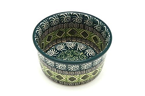Polish Pottery Ramekin - Aztec Forest