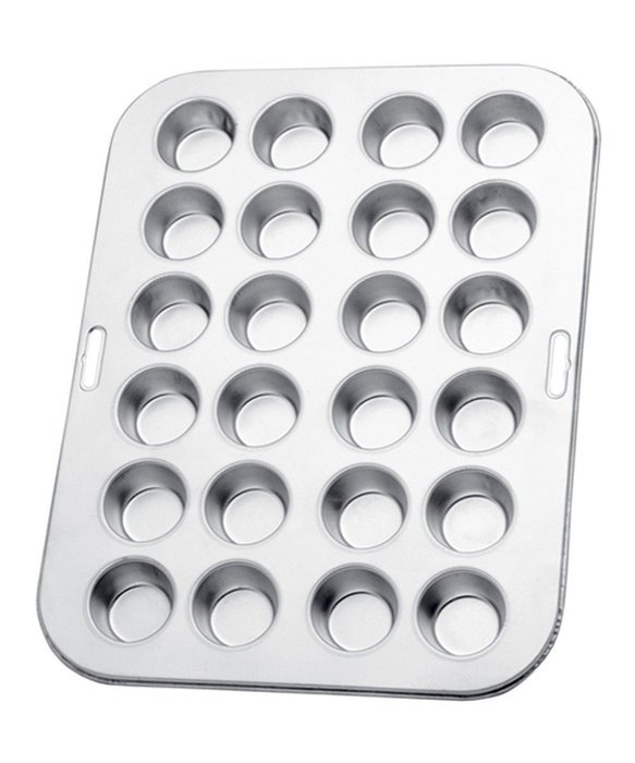Norpro Heavy Duty Tin Mini Muffin Cupcake Pan Makes 24 13.75"/35cm Long 3767
