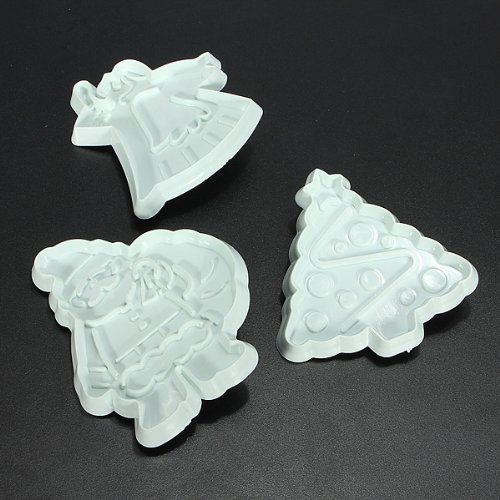 3PCS Christmas Day Plastic Cake Mold N2