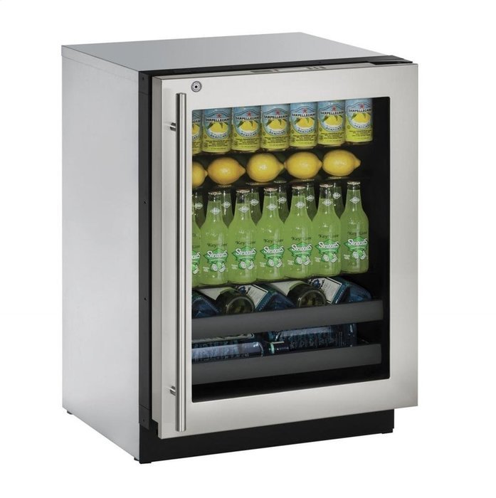U-Line U3024BEVS13A Built-in Beverage Center, 24", Stainless Steel