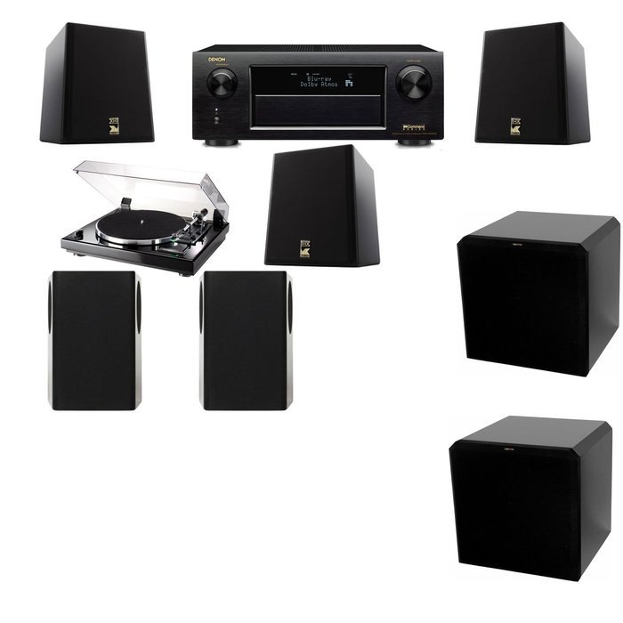 M&K Sound S150II Thorens TD-240-2 Loudspeaker 5.2 HRS12 Denon AVR-X5200W