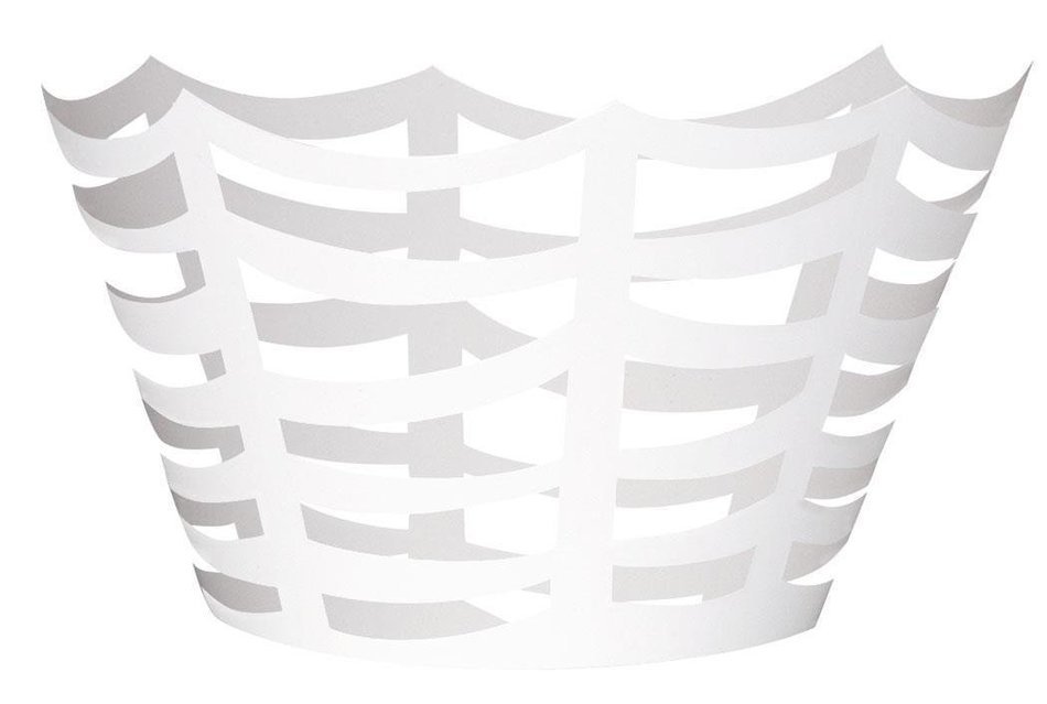Die Cut White Spider Web Halloween Cupcake Wrappers, 12ct