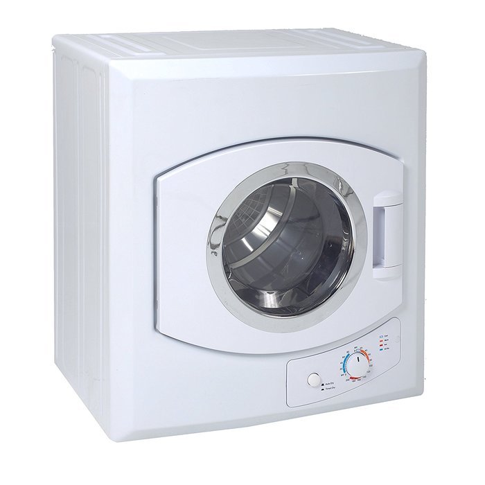 Traditional Style Automatic Clothes Dryer, White