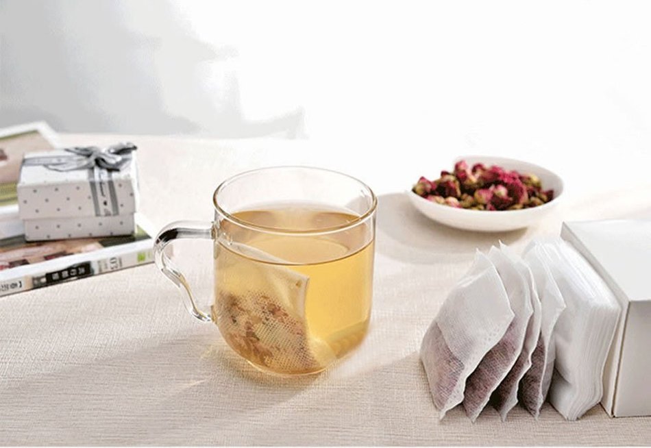 XDOBO Corn Fiber Reverse Fold Tea Bags in Clay Pot Soup Filter Bag Empty Tea Bags Braised Food Bags Coffee Bags...