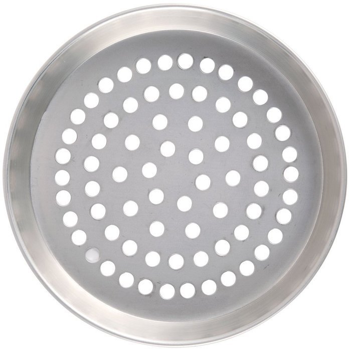American Metalcraft ADEP13SP 13" x 1" Super Perforated Standard Weight Aluminum Tapered / Nesting Deep Dish Pizza...