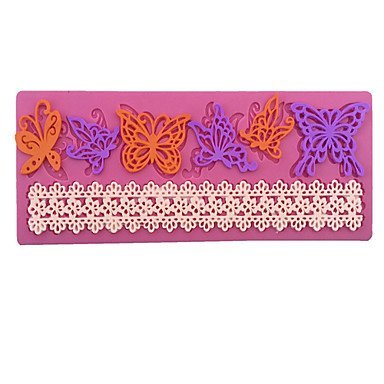 Y&XL&H Butterfly Lace Shaped Silicone Fondant Cake Cake Chocolate Silicone Molds,Decoration Tools Bakeware