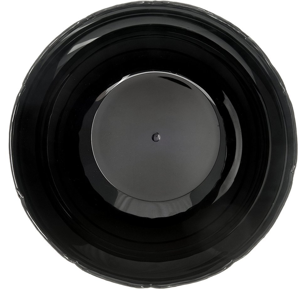 Carlisle 690903 Petal Mist Polycarbonate Bowl, 2.4 qt. Capacity, 9 x 3.5", Black (Case of 12) N5