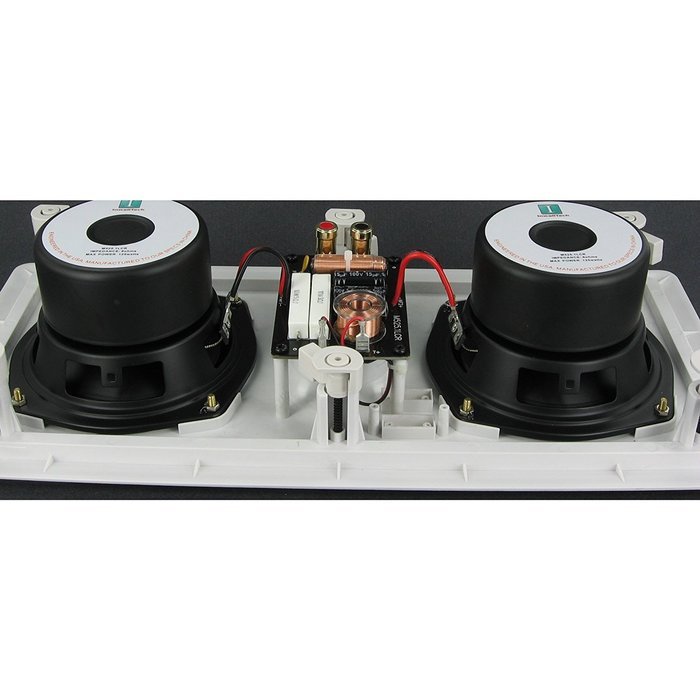 Inwalltech M525.1LCR - 5 1/4" Dual Aluminum Flush Mounted In Wall LCR Speaker N2