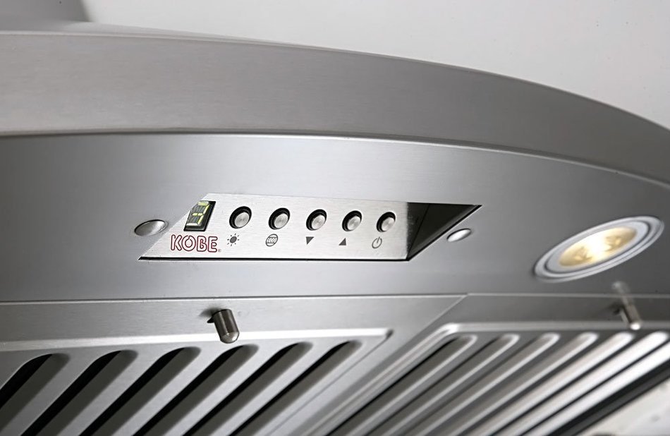 KOBE Range Hoods RA9230SQB-DC46-1 6-Speed 750 CFM Premium Wall Mount Range Hood Fits Ceiling Heights Of 10-1/2... N7