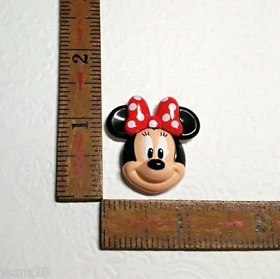 Silicone Mold 2D Minnie Mouse (36mm) Fondant Candy Chocolate Cookie Soap Clay N4