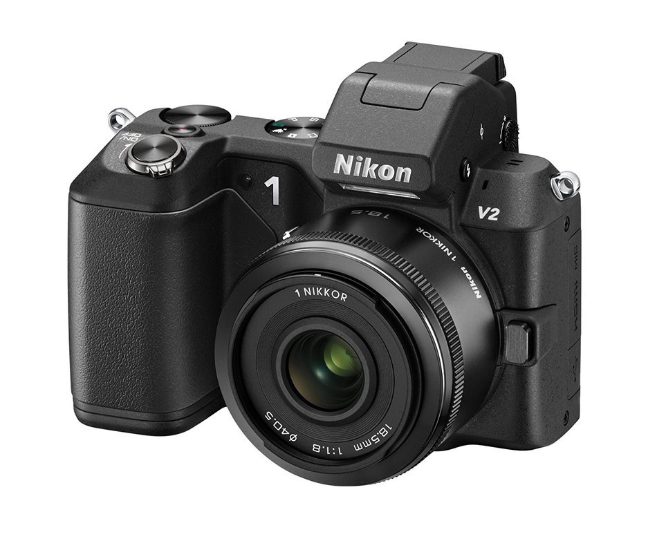 Nikon DSLR Nikon 1 V2 Double lens kit Black N1V2WLKBK - International Version (No Warranty) N5