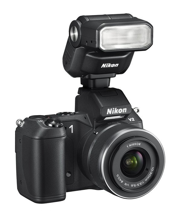 Nikon DSLR Nikon 1 V2 Double lens kit Black N1V2WLKBK - International Version (No Warranty) N6