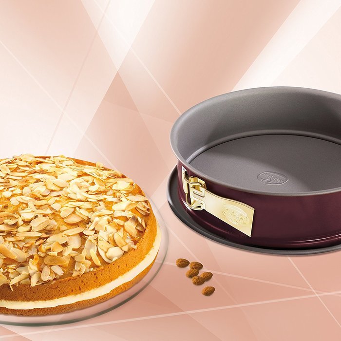 Dr.Oetker Spring form "Back-Liebe" With Leak-proof Base, O10.24", Red-Silver