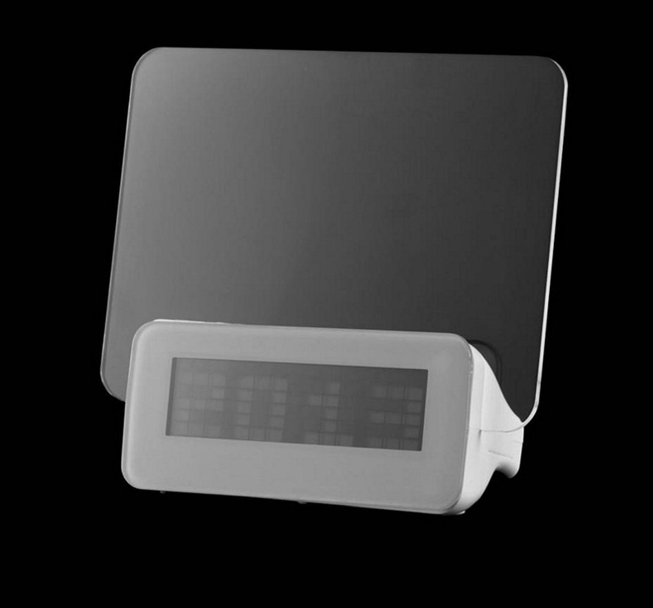 Blue LED Fluorescent Message Board Digital Alarm Clock Calendar Night Light Modem LED Alarm N6