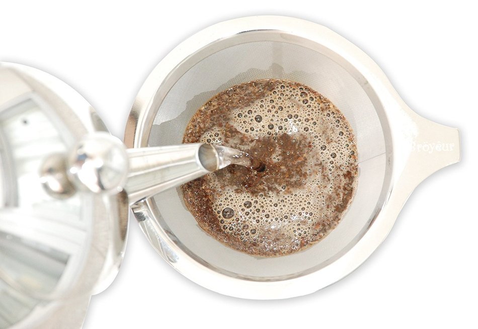 Br&ouml;y&ecirc;ur Paperless and Reusable Coffee Filter / Dripper Maker with Stand, Coffee Scoop and Recipes eBook N5