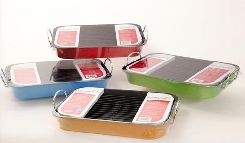 Irwinville ColorSplash Roasting Pan with Metal Rack (Green)