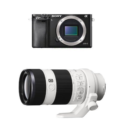 Sony Alpha a6000 Mirrorless Digital Camera w 70-200mm F4 OSS Lens Bundle
