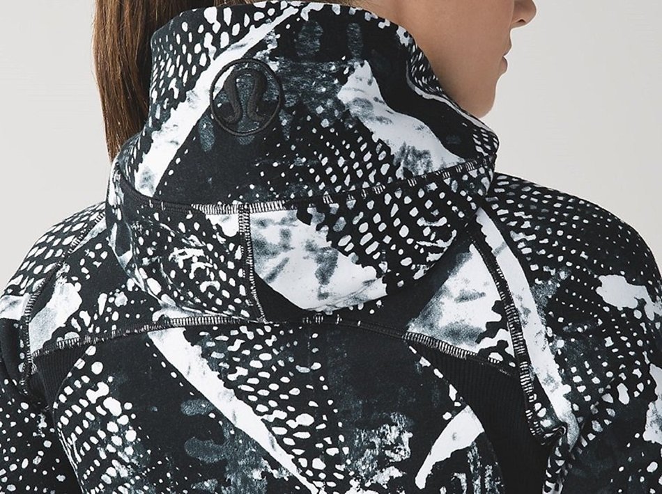 Lululemon Scuba Hoodie III Static Mist White Black