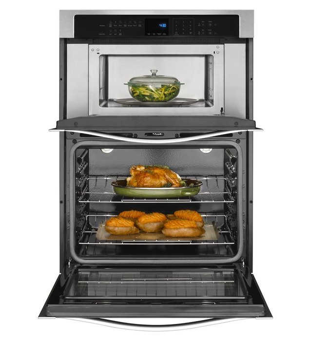 Whirlpool WOC54EC0AB 30" Black Electric Combination Wall Oven