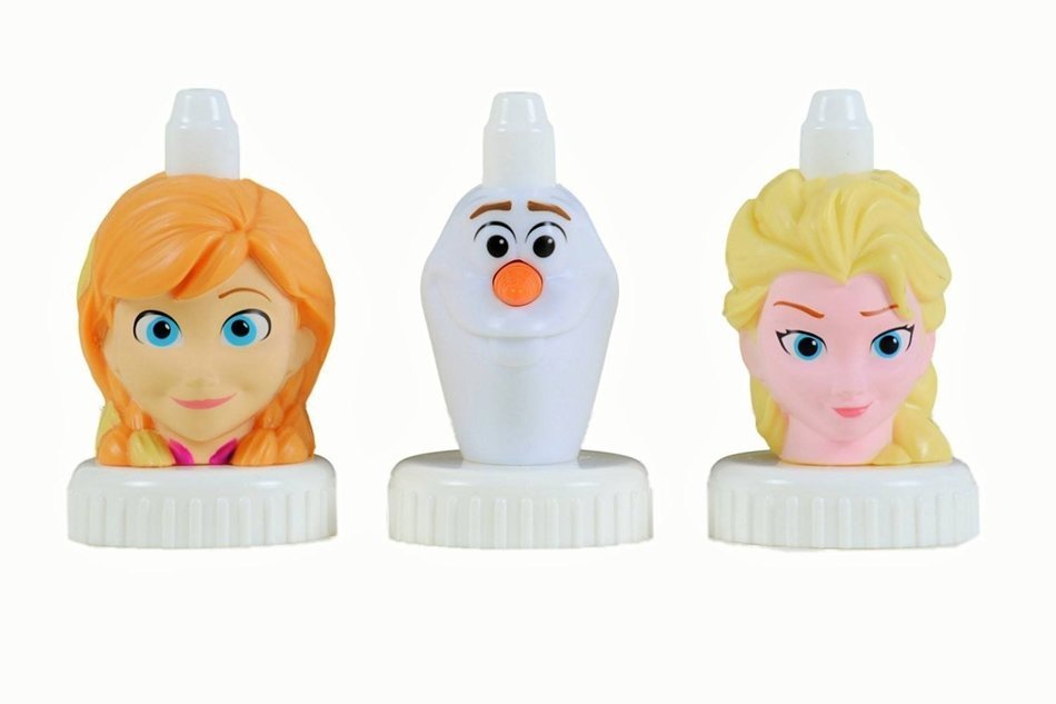 good2grow spill-proof bottle toppers 3-pack - Frozen - Anna, Olaf & Elsa
