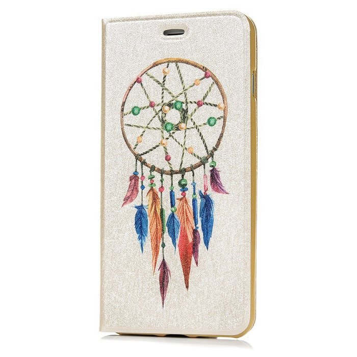 iPhone 7 Plus Case (5.5 inch) - Book Style Flip Stand Silk Pattern Wallet Case Magnetic Smart Closure PU Leather... N6
