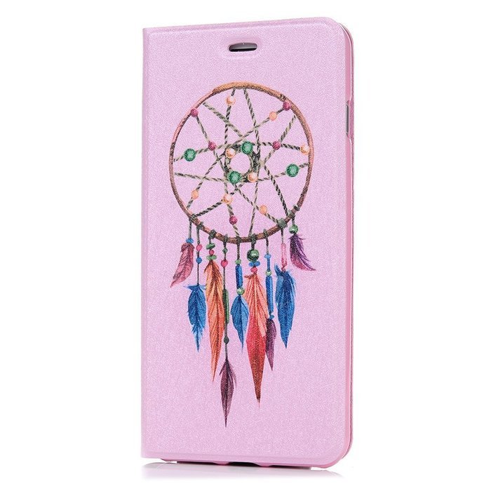 iPhone 7 Plus Case (5.5 inch) - Book Style Flip Stand Silk Pattern Wallet Case Magnetic Smart Closure PU Leather... N7