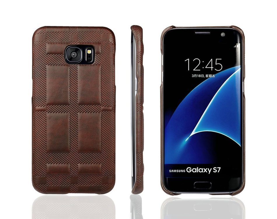 SAMSUNG GALAXY S7EDGE CASE ,Aroko Phone Case, Handmade Pu Leather Hard S7edge Only! Phone Case, Fashion Genuine... N38