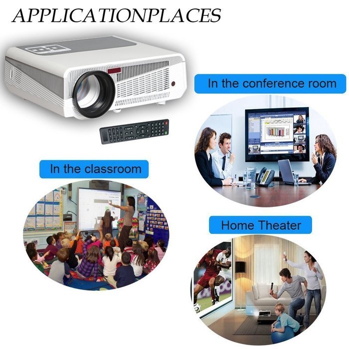 OEM L4 LED LCD (HD 720p) Video Projector - International Version - White (FP1276L4W-IV) N3