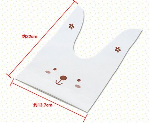 ONOR-Tech 50 PCS Lovely Cute OPP Cookie Bakery Candy Biscuit Treat Gift DIY Plastic Bag (Style-2) N17
