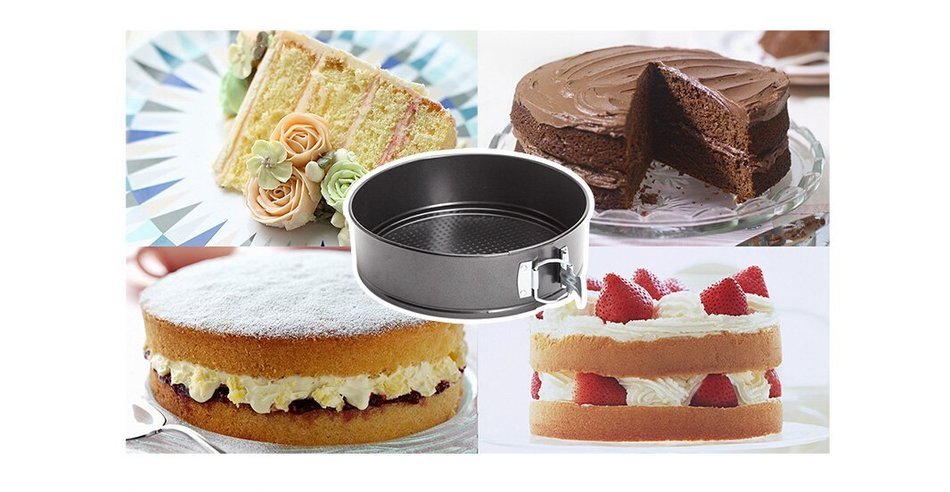 Meleg Otthon Professionaln Springform Round Cake Pan Deep, Removable Bottoms Bakeware Pan Nonstick,Pie Mold Leakproof...
